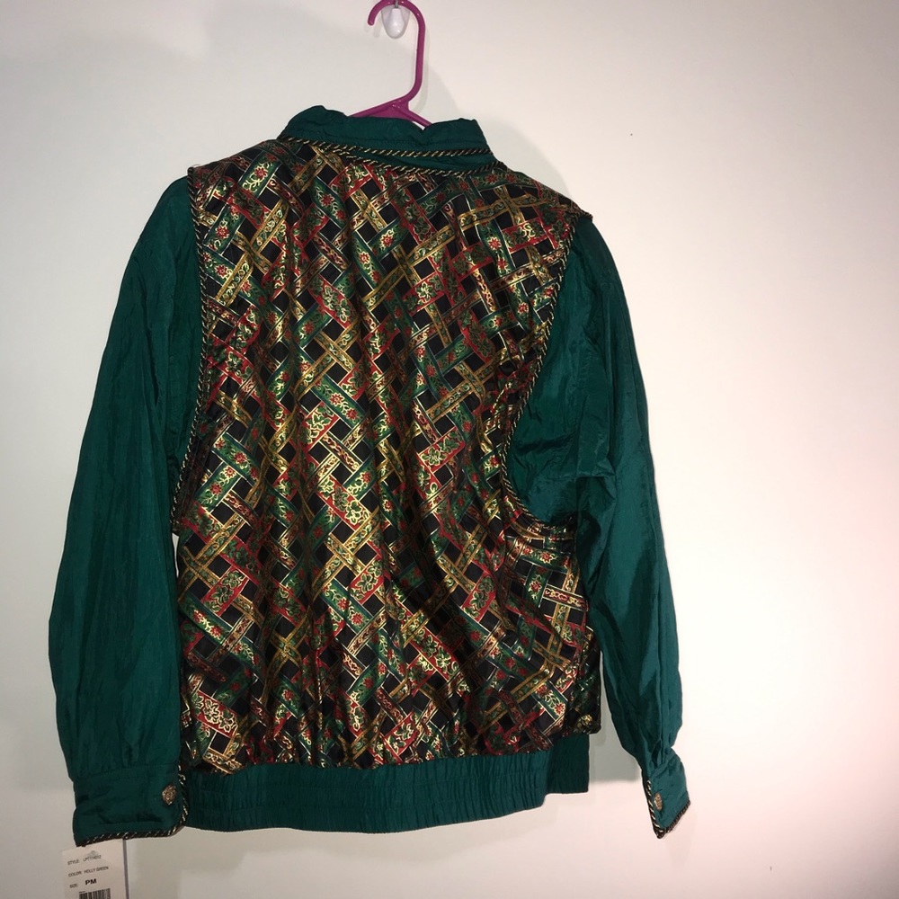 Lavon vintage style windbreaker holly NWT size PM - Picture 3 of 11